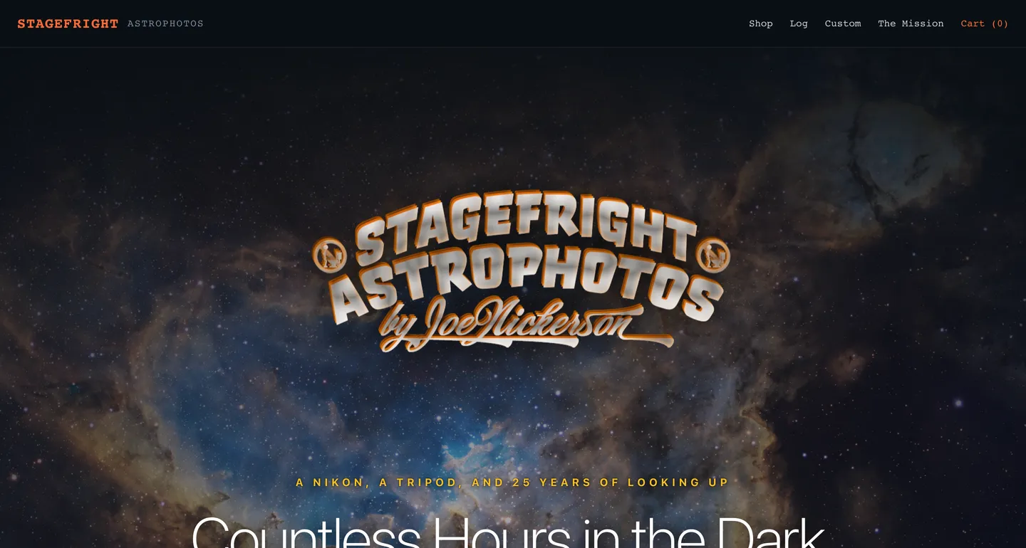 Stagefright Astrophotos website